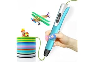GEEETECH TG-18 3D Pen, 3D Printing Pen with LED Display & USB Charging, Wide Compatibility with PLA/ABS/PCL Filament Refills