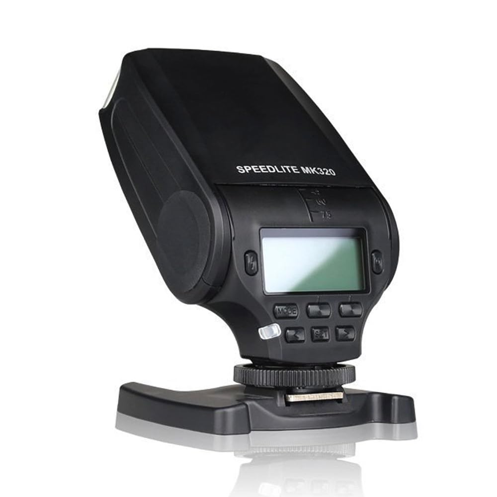 Mcoplus 320 TTL Flash Speedlite GN 32 for Panasonic Lumix DMC GF7 GM5 GH4 GM1 GX7 G6 GF6 GH3 G5 GF5 GX1 GF3 G3 / for Olympus OM-D E-M5 II