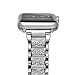 Kartice for Apple Watch Band ,Alloy Crystal Rhinestone Diamon Watch Band Luxury Stainless Steel Bracelet Strap Watch Bands for Apple Watch All Models (T-Silver-38mm)