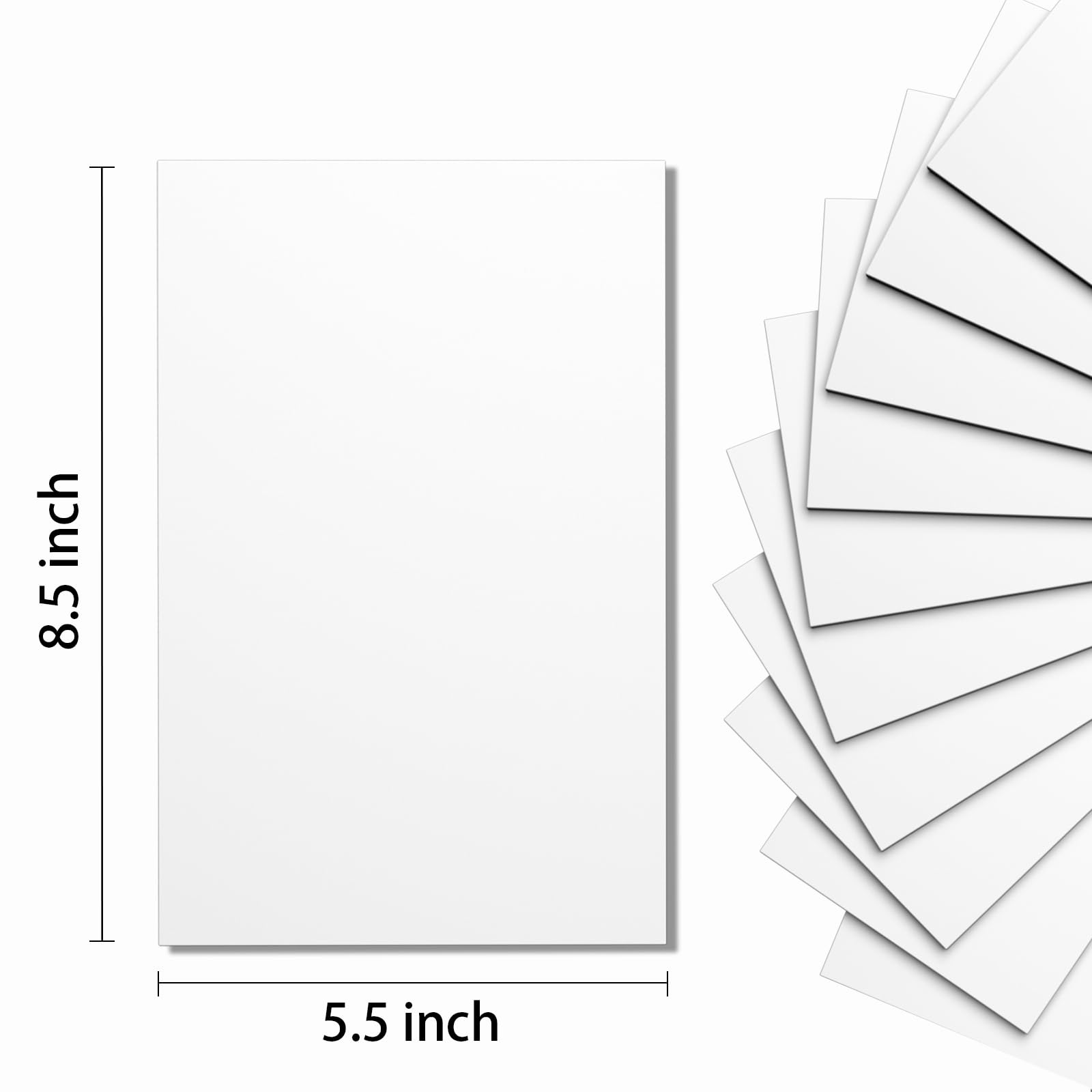 Do²ping White Foam Sheets Crafts, 8.5x5.5 Inch Eva Craft Foam Paper for Crafts Project Classroom Scrapbook DIY Cosplay (White-10 Sheets)