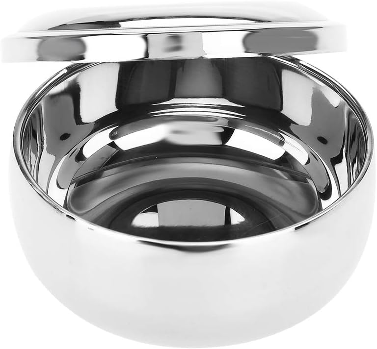Men’s Shaving Set, Men’s Shaving Bowl, New Stainless Steel Metal Shaving Soap Cup Universal Men