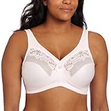 Glamorise Women's MagicLift Full Figure Minimizer Support Bra, Pink, 44DD