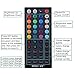 TINGKAM® 1M 5050 RGB Colour Changing LED Strip Kit 44 Key Remote Controller 1.5A US Plug Power Supply Mood Lights for Cabinet Dispaly/TV Back Decoration