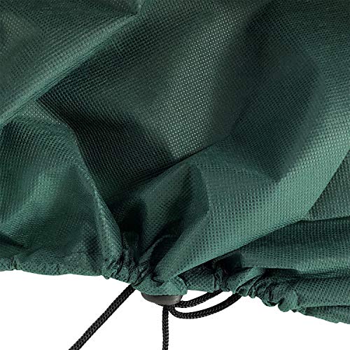 Ecover Dustproof Lawn Mower Cover Riding Lawn Tractor Cover UV Protection Universal Fit with Drawstring Cover Storage Bag, L6.4 x W5.4 x H4.6ft Dark Green