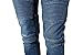 Moonwalk Men`s Skinny Slim Denim Washed Hip Hop Ripped Biker Jeans Pants