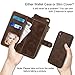 iPhone XR Wallet Case Leather Cases with Kickstand and Card Holder Shockproof Protective Case for iPhone XR 6.1Inch (Deep Brown)