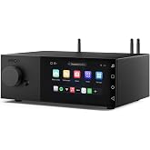 HYFIOO DM100 Music Streamer Android 14 System 5.5" LCD Touchscreen, 8+64GB | Bluetooth 5.4 Streamer 31-band EQ Tune with DLNA, AirPlay, NAS and Cloud Storage Play Ways Work with iOS Android and Windows