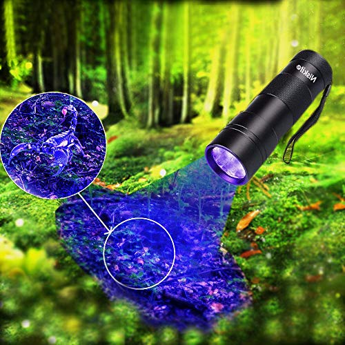 image for Niskite UV Flashlight Black Light Urine Detection, Portable Ultraviole