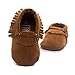 Kuner Baby Boys Girls Tassel Soft Soled Non-Slip Crib Shoes Moccasins First Walkers