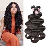 Beauty Princess 3 Bundles Body Wave 8A Unprocessed Brazilian Body Wave 3 Bundles 100% Vigin Human Hair Weave Extensions Natural Color