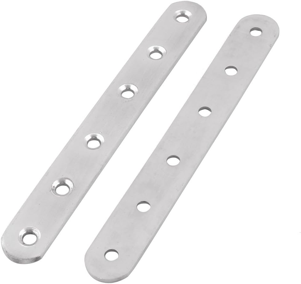 uxcell Stainless Steel Garage Door Fixing Corner Brace Joint Angle Bracket Silver