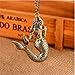UNKE Vintage Bronze Mermaid Pattern Long Chain Lady Charm Necklace Jewelry