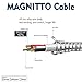 MAGNITTO Metal Braided Charging Cable - Metal Silver 3.3ft 2.4amp