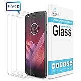 [3-PACK] MP-MALL For Motorola Moto Z2 Play / Moto Z2 Force Screen Protector, [Tempered Glass] with Lifetime Replacement Warranty