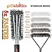 Grillaholics Essentials Grill Brush Steel - Triple Machine Tested for Safety - Stainless Steel Wire Grill Brush for Deep Grill Cleaning - Lifetime Manufacturers Warranty