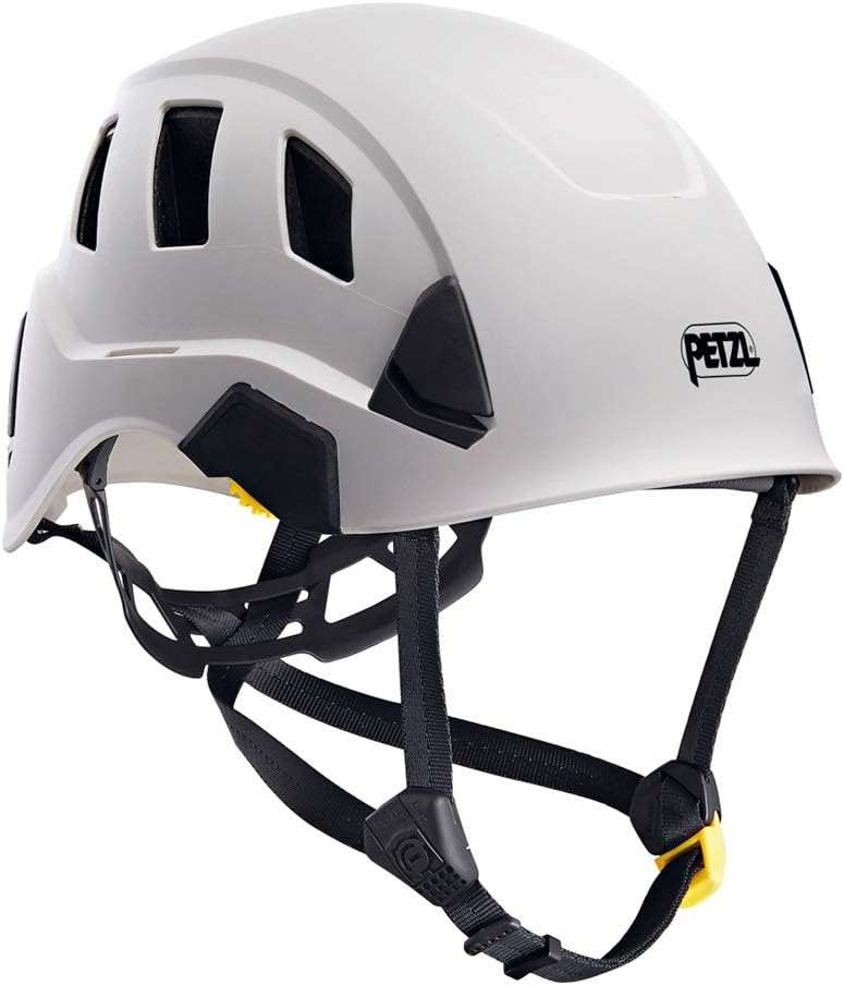 Petzl H43587 VENT Helmet with Dual Chin Strap and Ventilation, White, standard size