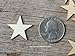 50 Small 1 inch Size Wood Stars