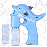 Lovelion Dolphin Bubble Gun Blower with LED Light with Music Suitable for Girls and Boys Over 1.2.3 Years Oldc