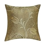 Euphoria CaliTime Cushion Cover Throw Pillow Case Shell 18 X 18 Inches Both Sides, Golden Tulip Floral