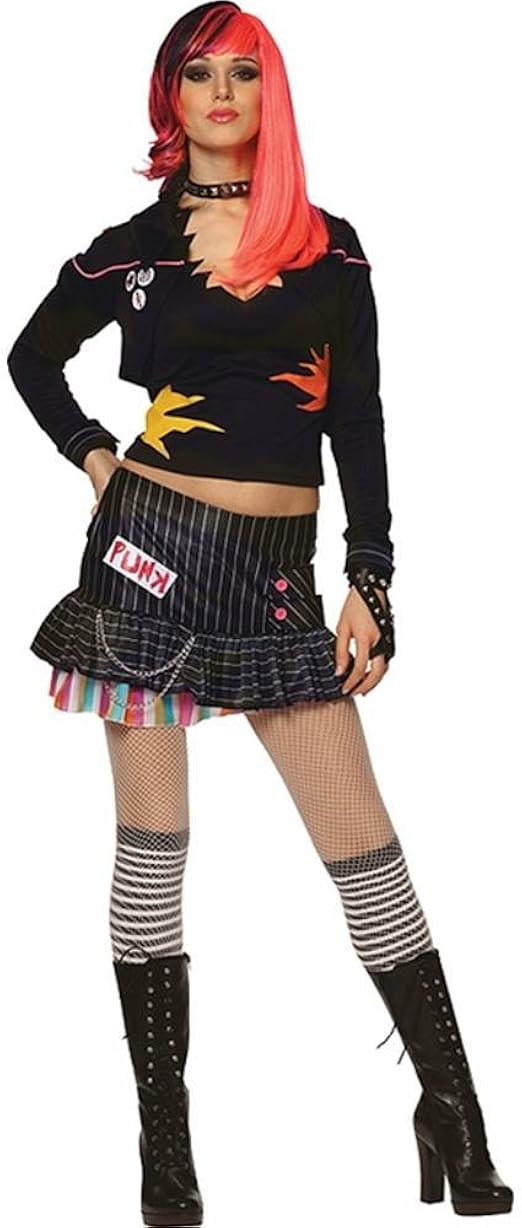 Punk Rockstar Teen Halloween Costume Clothing