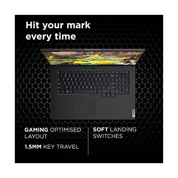 Lenovo Legion 5 17.3 Inch FHD Gaming Laptop (Intel Core i5, 8 GB RAM, 256 GB SSD, NVIDIA GeForce GTX 1650, Windows 10 Home) – Phantom Black - Image 4