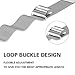 Fitbit Charge 2 Replacement Band,Hanlesi Stainless Steel Bracelet Fitness Wristband for Fitbit Charge 2 (No Tracker)- Silver