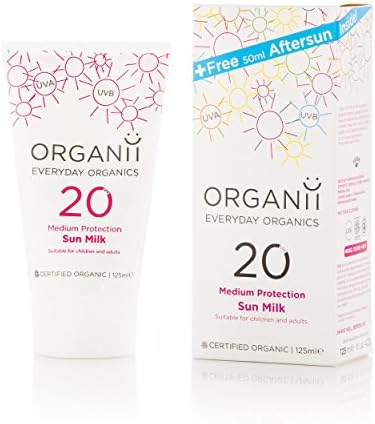 Organii G11101 Organic Vegan Sun Milk SPF20 100ml