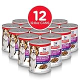 Hill's Science Diet Canned Dog Food, Adult 7+, Savory Stew with Beef & Vegetables, 12.8 oz, 12 Pack