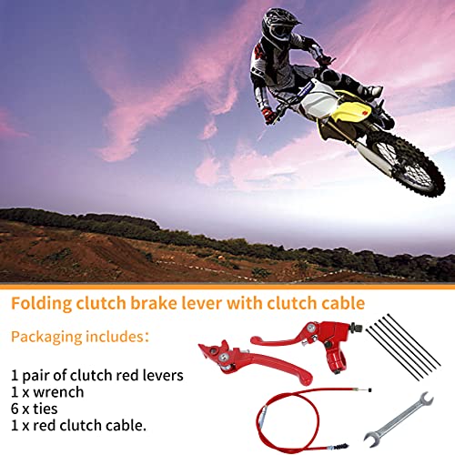 Folding Clutch Brake Lever with Clutch Cable Compatible with