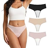 Kedixiest Seamless Camel Toe Cover Thong for Women – Built-In Pad Concealer Underwear to Hide Feminine Lines