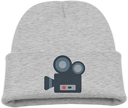 Movie Camera Children's Turtleneck Hat Fashion Fun Children's Cute Warm Soft Autumn Winter Knit Cap Cool.