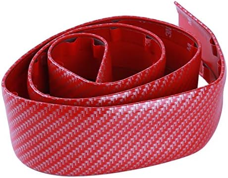 LGJJJ Car Bumper Strip Door Edge Protector Bumper Skirts Lip Guard Vehicle Decorate Sticker For Car Bumper, Door Edge, Pedal, Trunk,Red Width 5Cm