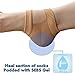 Medipaq Recovery Gel Heel Socks - Protects And Eases Sore And Damaged Heels - Walk Comfortably Again! 1X Pair