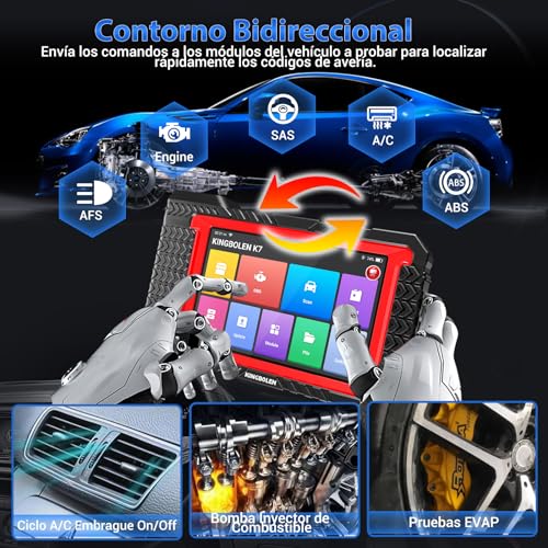 KINGBOLEN K7 OBD2 Multi-brand Car Diagnosis, Bidirectional Car Diagnosis Machine, ECU Coding Online,Full System Diagnosis 31+ Services,Free Updates for Life