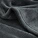 Bedsure Fleece Blanket Queen Blanket Dark Grey - Bed Blanket Soft Lightweight Plush Fuzzy Cozy Luxury Microfiber, 90x90 inches