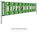 Large Football Happy Birthday Party Yard Sign Banner, Game Day Sports Party Garden Decorations, Football Photo Backdrop Hanging Decorations Indoor Outdoor (9.8 x 1.6 feet)