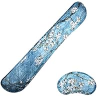 Wrist Rest for Computer Keyboard and Mouse Pad Support Memory Foam Set Easy Typing and Wrist Pain Relief Ergonomic Lightweight Anti-Skid Wrist Cushion for Office Gaming Laptop Mac (MPH-KM19)