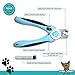 Dog Nail Clippers and Trimmer with Safety Guard to Avoid Over-Cutting Nails & Free Nail File - Razor Sharp Blades - Sturdy Non Slip Handles - for Safe, Professional at Home Grooming