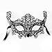 SuperLi Pack of 15 Vintage Lace Masquerade Masks-Halloween Mardi Gras Party Mask(Black)