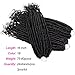 Gx Beauty 3Pcs/Lot Straight and Curly Faux Locs Goddess Locs Crochet Hair 16Inch Synthetic Crochet Braiding Hair Extensions 24Roots/Pcs(#1B)
