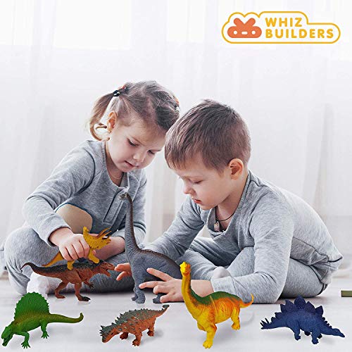 image for WhizBuilders Dinosaur Toys for 6 5 4 3 Year Old Boys Girls Kids , 12pc