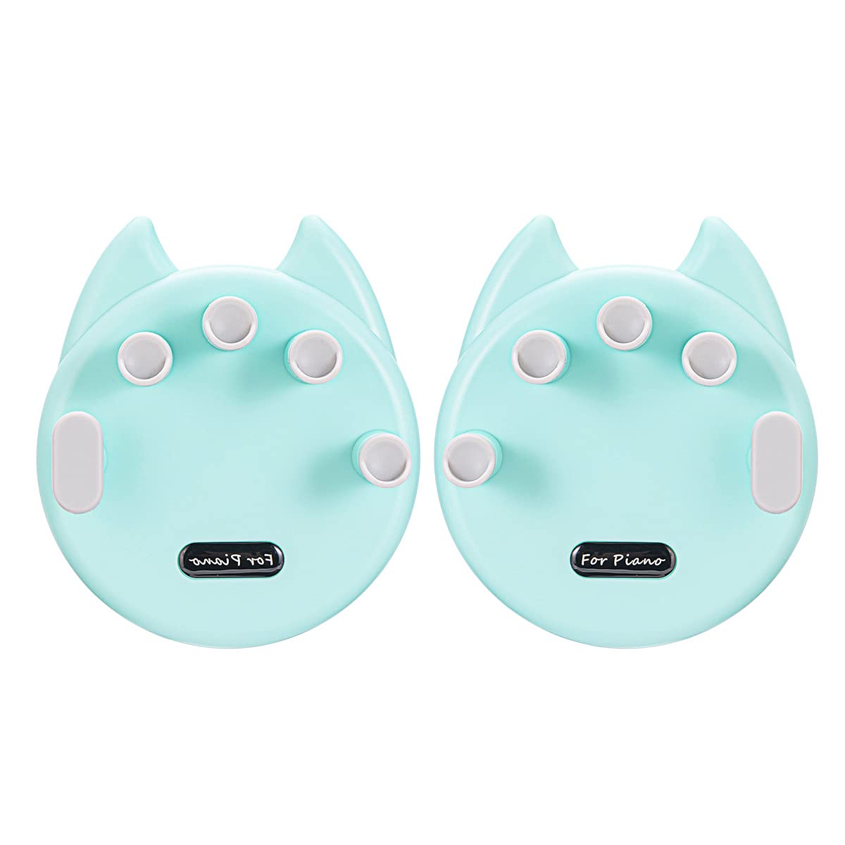 Koldot Piano Finger Trainer Silicone Hand Grip Exerciser Ergonomic Training Finger Pressing Posture Correction Tool for Guitar Piano Trigger Finger Training and Grip 2 Pack (Green)