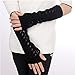 Senchanting Lady Winter Long Stretch Weave Knit Arm Warmer Fingerless Hollow Out Gloves