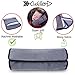Seat Belt Pillow for Kids by Cuddles | Child Seatbelt Shoulder Pad Cover for Booster & Car Seat Accessories| Toddler Safety Strap Head & Neck Support Travel Cushion, Washable Headrest Pink Gray Girl