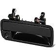 Auto Dynasty Factory Style Front Exterior Car Door Handle with Key Hole Compatible with Honda Civic 1988-1991, Passenger Right Side, Smooth Black