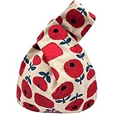 BAR AUTOTECH Stylish Cotton Japanese Pattern Wrist Bag Sleeve Knot Pouch Portable Canvas Tote Purse for Female, Women | Stylish, Cotton, Japanese Pattern, Sleeve, Knot Pouch, Portable