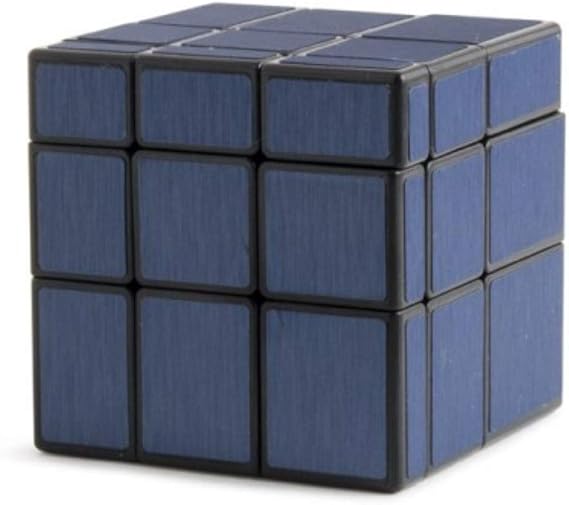 AdiChai 3 by 3 3x3 3 3 Mirror Cube Blue Co loured Mat Finishing