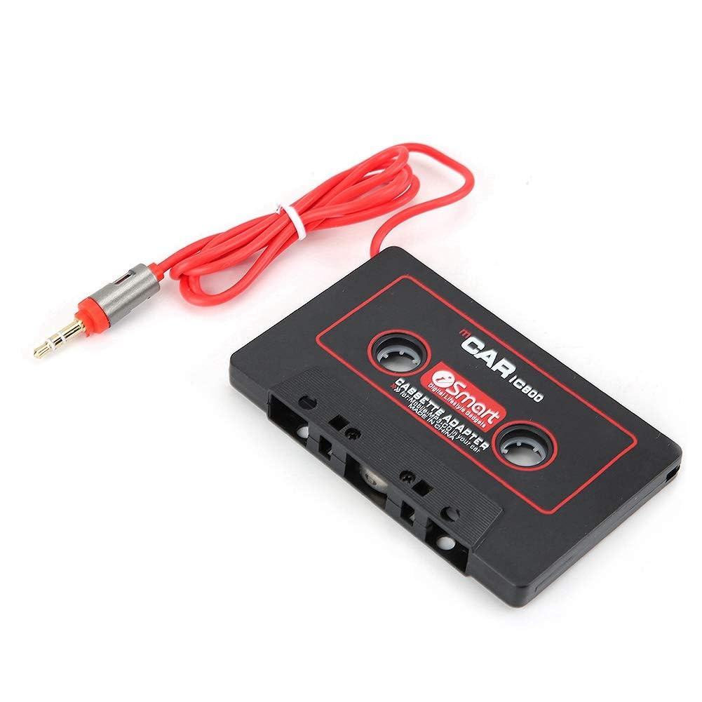 Agatige Cassette Tape Adapter, Car Stereo Cassette Tape Adapter Lightweight CD MD MP3 MP4 Player to 3.5mm Aux Audio Receiver for Mobile Phone