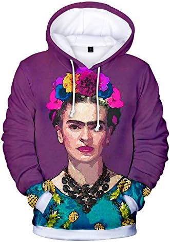 ALIDONE Frida Kahlo Mexican Painter 3D Print Men's and Women's Hoodies Long Sleeve Pullover