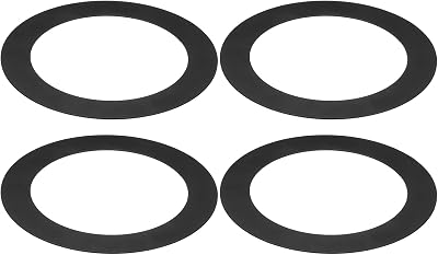 PATIKIL Goof Rings for 4" Recessed Lighting 4 Pack Matte Black Finish